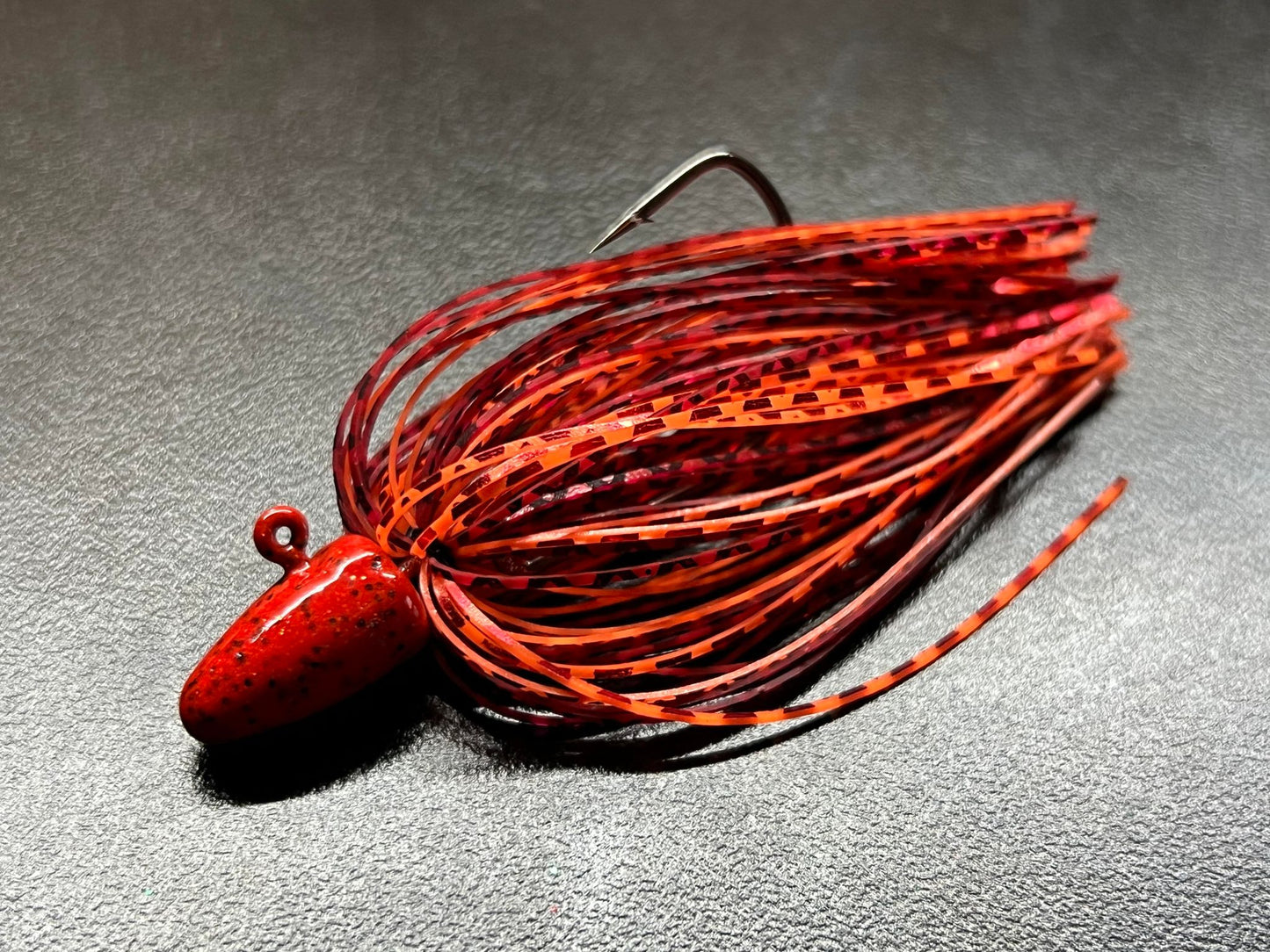 Skirted Texas Rig (Fire,Orange)