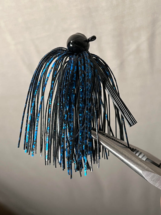 Football Jig "Black,N,Blue"